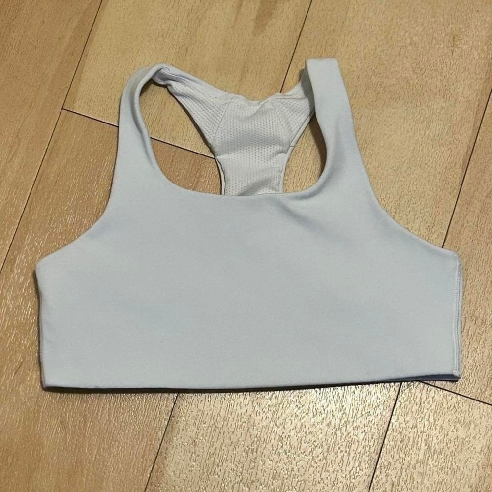 Athleta‎ 10/12 girls white sports bra EUC